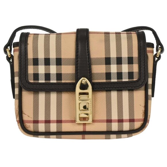 Burberry Beige House Check Shoulder Bag ITPELIL146SANT 166592 - Picture 1 of 9